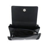 Silver Small Crossbody Bag Tan Compact Black Square Purse With Handcrafted Weave detail