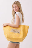 Shoulder & Bucket Style SUMMER HOLIDAY Canvas Bag