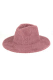 Fuzzy Palin Solid Winter Fedora Hat