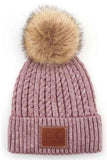 C.C Double Braided Beanie With Pom