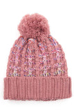 C.C Ombre Double Slipstitch Beanie With Pom