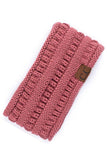 C.C Solid Ribbed Headwrap