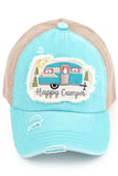 C.C HAPPY CAMPER PATCH VINTAGE PONY CAP