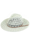 C.C HORSESHOE LACE KNITTING PANAMA HAT