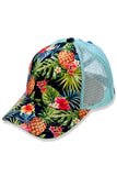 C.C Tropical Cross Band Mesh Back Trucker Cap