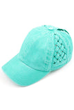 C.C WEAVON BASKET CRISS-CROSS PONYCAP