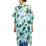 Fashionable Flower Printed Cover Up Kimono Poncho