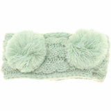 KIDS Solid Double Pom C.C Head Wrap