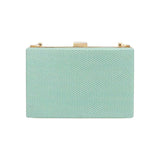 Shimmery Rectangle Evening Clutch Crossbody Bag