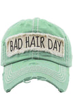 BAD HAIR DAY Washed Vintage Baseball Cap