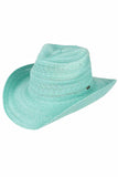 C.C Pattern Knitted Solid Cowboy Hat