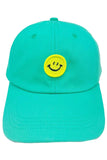 Happy Face Patch Pastel Tone Baseball Cap