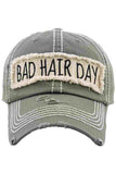 BAD HAIR DAY Washed Vintage Baseball Cap