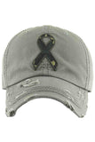 CAMO RIBBON WASHED VINTAGE BASEBALL CAP