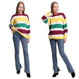 Mardi Gras Color Block Sweater