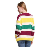 Mardi Gras Color Block Sweater