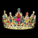 Multi Stone Cluster Crown Tiara