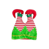 Plush Striped Elf Jingle Bells Hat
