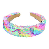 Reversible Hologram Sequin Headband