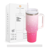 Gradient 40oz Double Wall Stainless Steel Tumbler With Handle