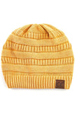 C.C Cotton Washed Ribbed Beanie