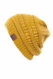 C.C Sequin Ponytail Messy Bun Beanie