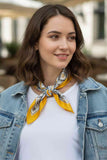 Modern Abstract Square Pattern Print Bandana Scarf
