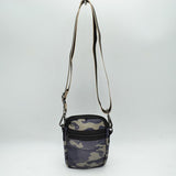 Camouflage Puffer Crossbody Bag Mini Utility Shoulder Bag with Adjustable Strap