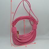Sculptural Multi-Cord Crescent Bag with Wrapped Knot Details
