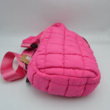 Modern Quilted Puffer Sling Backpack