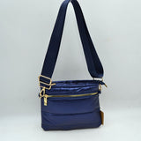Sleek Multi-Pocket Puffer Crossbody Bag