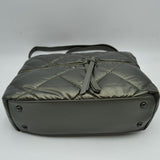 Quilted Crossbody Shoulder Bag with Front Zip Pocket and Adjustable Strap