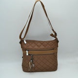Quilted Crossbody Bag with Adjustable Shoulder Strap