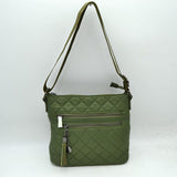 Quilted Crossbody Bag with Adjustable Shoulder Strap