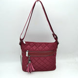 Quilted Crossbody Bag with Adjustable Shoulder Strap