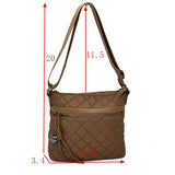 Quilted Crossbody Bag with Adjustable Strap