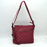 Quilted Crossbody Bag with Adjustable Strap