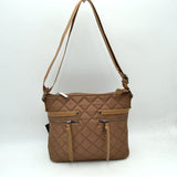 Classic Quilted Nylon Crossbody Bag with Multi-Zipper Pockets