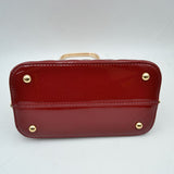 Quilted Top-Handle Handbag with Detachable Shoulder Strap