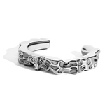 Nathalia Sculpted Hammered Cuff Bracelet Gold
