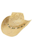C.C Starfish and Bead Band Pattern Paper Cowboy Hat