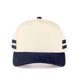 C.C Two Bold Stripes Side Two Tone Trucker Cap