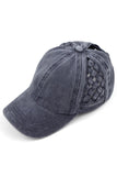 C.C WEAVON BASKET CRISS-CROSS PONYCAP
