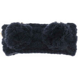 KIDS Solid Double Pom C.C Head Wrap