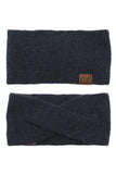 C.C Soft Recycled Fine Yarn Cuff Headwrap Earmuffs