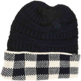 Buffalo Check C.C Beanie Tail