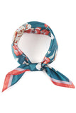 Flower Pattern Bandana Scarf