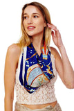 Multi Printed Silky Square Bandana