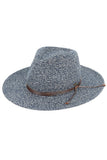 C.C Women's String Trim Band Panama Sun Hat
