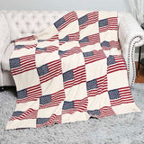 American Flag Throw Blanket